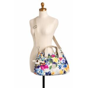 Kipling Felicity Floral Bag Flower Power Crossbody Shoulder Monkey Charm